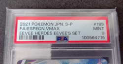 (146398) 2021 Pokemon JPN S Promo Espeon VMAX #189 FA Eevee Heroes PSA 9 - Image 2