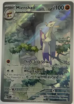 Mienshao Pokemon (2023) Paradox Rift 200/182 Near Mint - Image 1