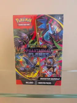 Pokemon TCG Mega Evolution Phantasmal Flames Booster Bundle PKC (6 Packs) - Image 1