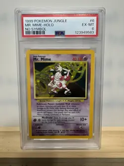 1999 Pokemon Jungle Mr. Mime Holo #6 No Symbol - Image 1