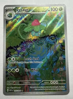 Ivysaur 2023 Pokemon TCG Scarlet & Violet 151 IR #167/165 Near Mint+ - Image 1