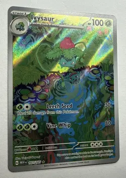 Ivysaur 2023 Pokemon TCG Scarlet & Violet 151 IR #167/165 Near Mint+ - Image 2