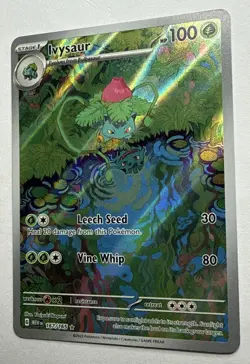 Ivysaur 2023 Pokemon TCG Scarlet & Violet 151 IR #167/165 Near Mint+ - Image 3