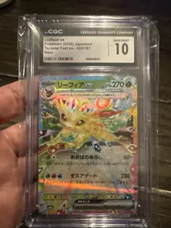 2024 Pokemon Leafeon Ex JP Terastal Fest Holo #3 CGC 10 - Image 1