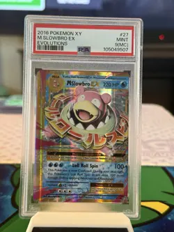 2016 Pokemon XY Evolutions M Slowbro EX #27 PSA 9(OC) - Image 1