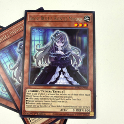 Yugioh! 3x Playset Ghost Belle & Haunted Mansion PHRE-EN043 Rare 1st Ed. English - Image 2