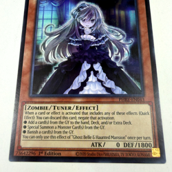 Yugioh! 3x Playset Ghost Belle & Haunted Mansion PHRE-EN043 Rare 1st Ed. English - Image 4