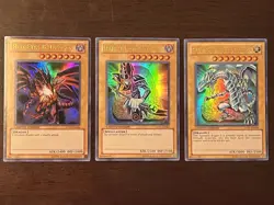 Yugioh Promo Lot LIMITED EDITION HOLO LC01 Red-Eyes, Dark Magician, Blue-Eyes - Image 1