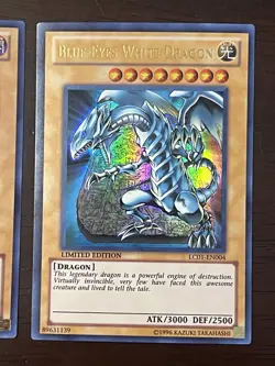 Yugioh Promo Lot LIMITED EDITION HOLO LC01 Red-Eyes, Dark Magician, Blue-Eyes - Image 4