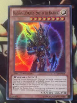 Yugioh: Black Luster Soldier - Envoy Of The Beginning CT10-EN005 Super Rare MP - Image 1