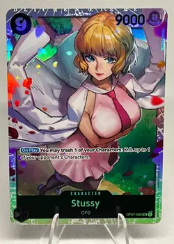 One Piece Stussy OP07-085 SR 500 Years In The Future TCG Foil - English - Image 1