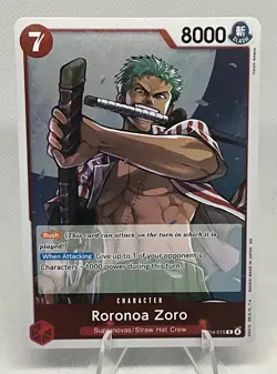 One Piece Roronoa Zoro OP14-015 R - The Azure Sea's Seven ENGLISH TCG - Image 1