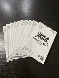 Union Arena Event Pack Vol. 1 Tournament Promo Prize Sealed Card Pack Lot Of 10 - Image 1