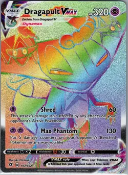 Dragapult VMAX (Secret) 197/192 SWSH02: Rebel Clash - Pokemon Card - NM - Image 1