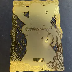 Goddess Story Gold METAL Card - Serial Number #/100! Anime Waifu - Zero Two 2 - Image 5