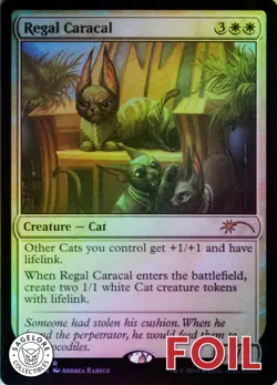 MTG Regal Caracal (23) | NM Foil | Secret Lair OMG KITTIES! {SLD} - Image 1