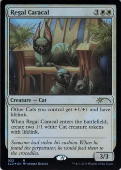 MTG Regal Caracal (23) | NM Foil | Secret Lair OMG KITTIES! {SLD} - Image 2