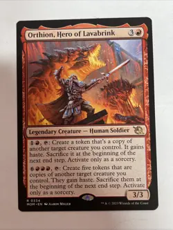 Orthion, Hero of Lavabrink March of the Machine #334 Rare - Image 1