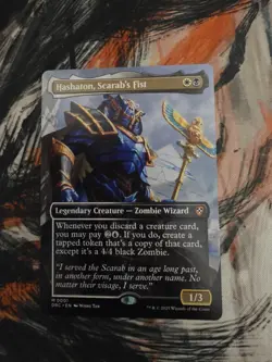 Magic | DRC | Hashaton, Scarab's Fist (Borderless) | 1 | NM - Image 1