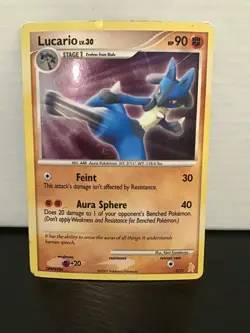 Lucario 3/11 Holo Pokemon Trainer Kit - Image 1