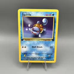 Pokemon TCG Squirtle 68/82 Team Rocket 1st Edition Non-Holo Regular NM - Image 1
