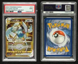 Secret - Lugia VSTAR Pokemon Sword & Shield Silver Tempest PSA 9 MINT - Image 3