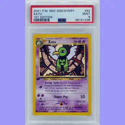 Pokemon 1st Edition Xatu 52/75 Neo Discovery PSA 9 MINT - Image 1