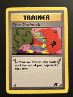 Pokemon TCG WotC Team Rocket Goop Gas Attack Trainer Common #78 LP - Image 1