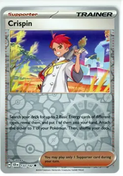 Pokemon TCG Crispin 133/142 Sv07: Stellar Crown Reverse Holo - Image 1