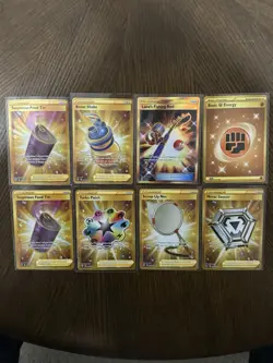 Pokemon Gold Item Card Lot Of 8 Cards From Mixed Sets All NM - Image 1