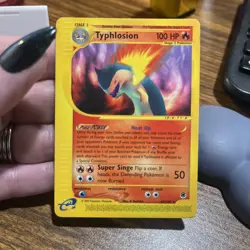 Pokemon TCG Typhlosion Expedition Base Set Card 65/165 Regular Rare LP - Image 5