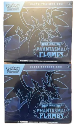 Lot of 2 Pokemon Mega Evolution Phantasmal Flames Elite Trainer Box ETB Sealed - Image 1