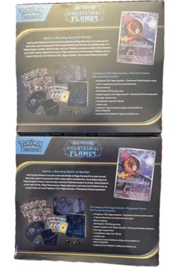 Lot of 2 Pokemon Mega Evolution Phantasmal Flames Elite Trainer Box ETB Sealed - Image 2
