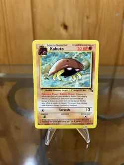 1st Edition Kabuto Fossil Common Card 50/62 Pokemon TCG - Image 1
