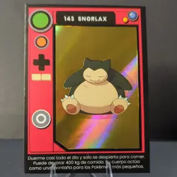 2025 POKEMON POKEDEX Kanto #143 SNORLAX Peru Edition Gold Holo Foil - Image 1