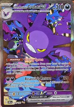 Pokemon TCG Team Rockets Crobat EX Destined Rivals #234/182 NM Nice! - Image 1