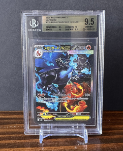 2025 Pokemon MEGA Inferno X Japanese #110 Mega Charizard X ex SAR BGS 9.5 - Image 1