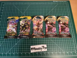 Pokemon TCG Sword & Shield x2 Evolving Skies And x3 Rebel Clash Booster Packs - Image 1