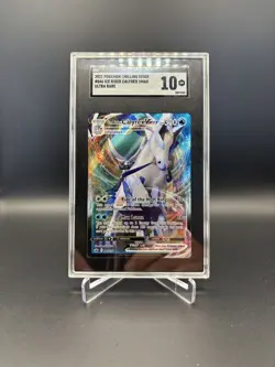 2021 Pokemon Chilling Reign Ice Rider Calyrex VMAX #046/198 SGC 10 - Image 1