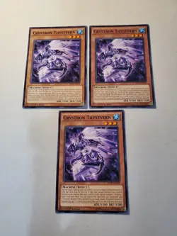 Yugioh - Crystron Thystvern INOV-EN019 NM 1st ed Common x3 - Image 1