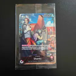 Sealed One Piece Shanks OP09-001 Promotion Leader Foil PSA Magazine Promo - Image 1