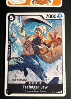Trafalgar Law (OP04-087) - Pre-Release One Piece | Moderately Played - Image 1