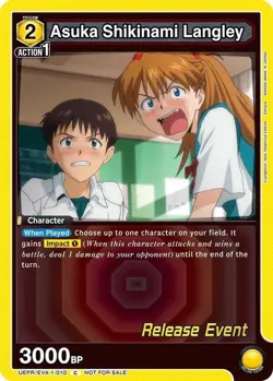 Asuka Shikinami Langley Release - UEPR/EVA-1-010 NM - Union Arena - Image 1