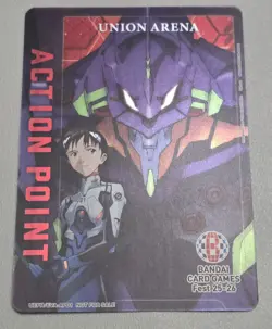 Bandai Card Games Fest Exclusive Evangelion Union Arena Action Point Promo Card! - Image 1