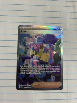 Pokemon TCG Paldean Fates Iono Holo Trainer Card 237/091 - Image 1