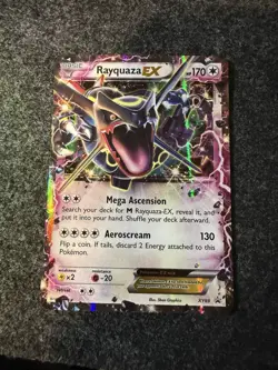 Pokemon Rayquaza EX Promo Holo XY69 shiny Card XY Set English 2015 - Image 1