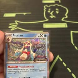 Froslass SVP117 - Twilight Masquerade - STAFF Stamped Prerelease Pokemon Card - Image 3