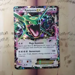 Rayquaza EX XY69 Black Star Promo JUMBO Holo Pokemon Card English - Image 1