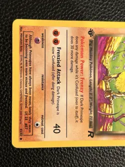 Dark Primeape 43/82 Team Rocket 1st First Edition Pokemon Card In NM Condition - Image 3