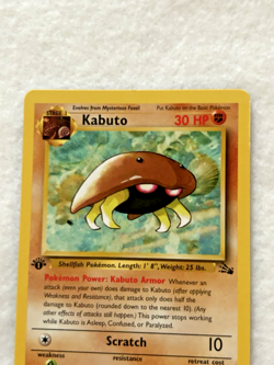Pokemon TCG Kabuto Fossil 1st Edition Common Card 50/62 Never Played - MINT - Image 4